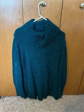 august silk Deep Teal Cowl Neck Sweater